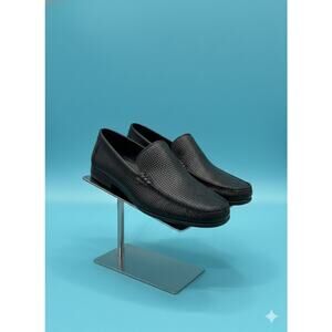 New Geox Men’s Uomo Moner Black Leather Loafers 7